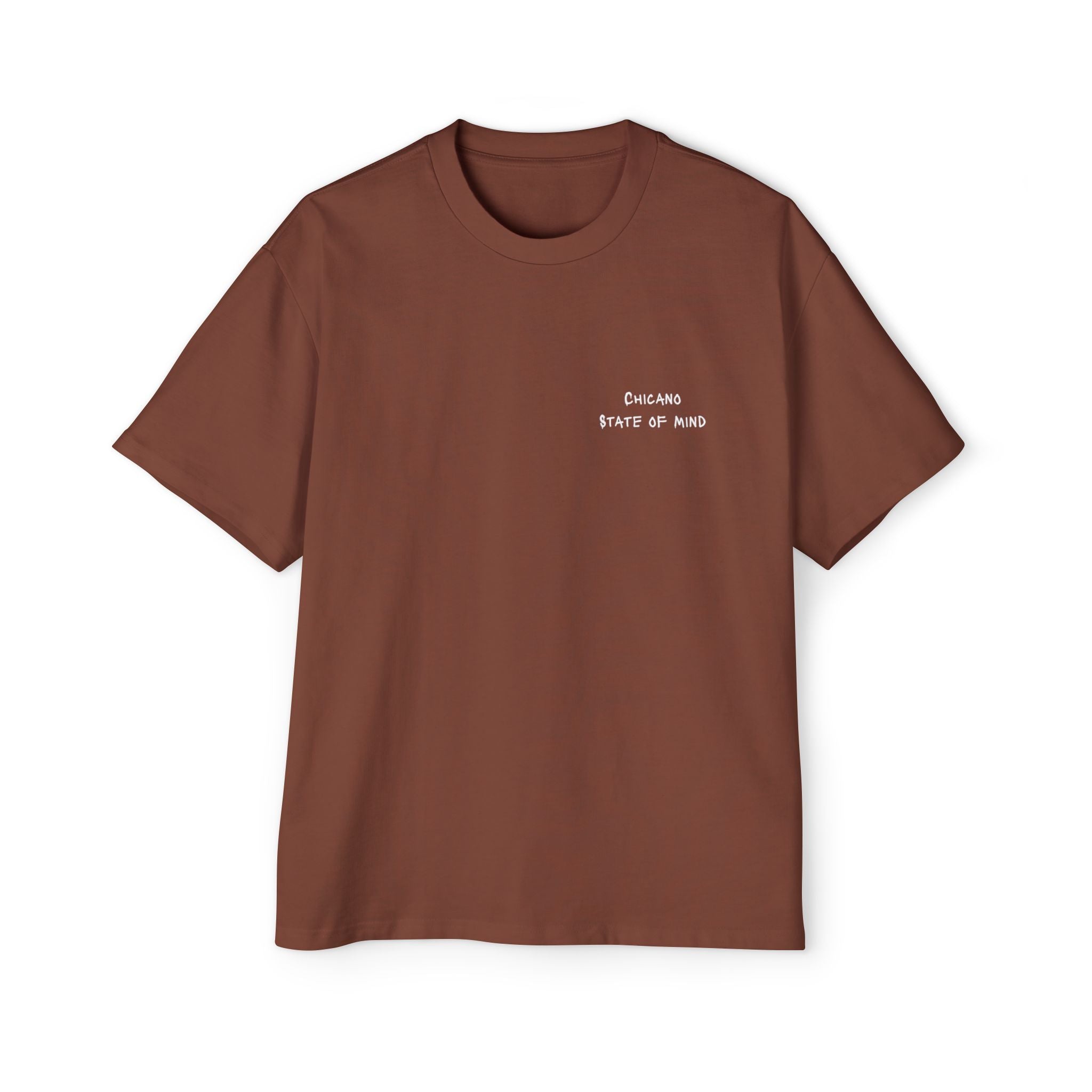 Our Blood Built Both Sides: Men's Heavy Oversized Tee