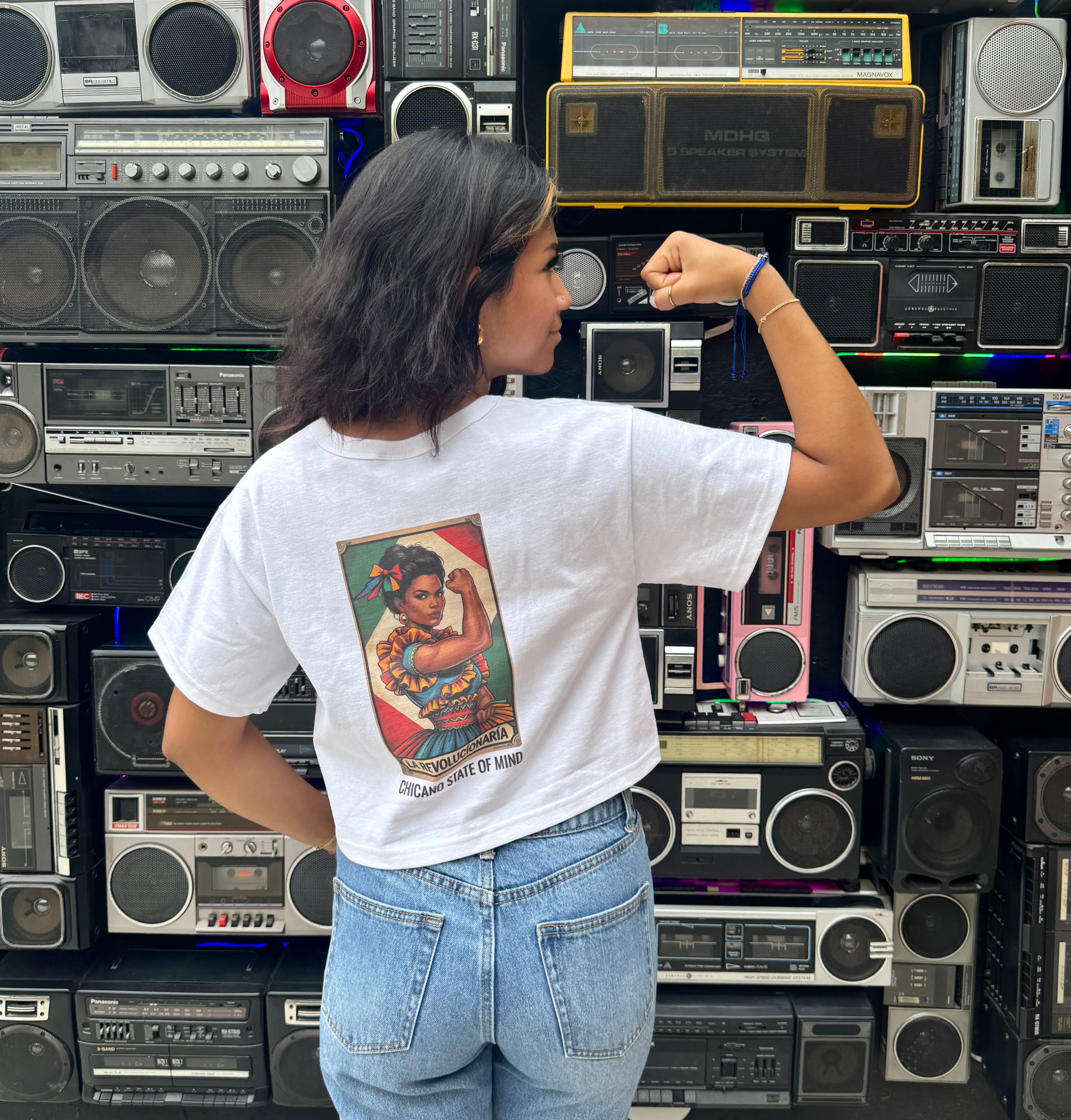 "La Revolucionaria" Crop Tee