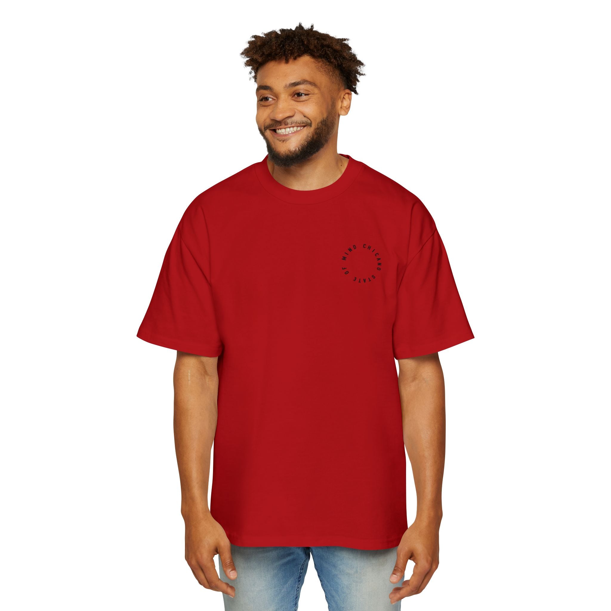 Here to Stay Wey: Men's Heavy Oversized Tee
